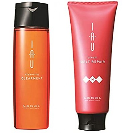 Набор шампунь IAU Clearment 200ml+Аромакрем  IAU Melt Repair 200ml Для жестких, вьющихся, сухих волос,для ежедневного ухода 