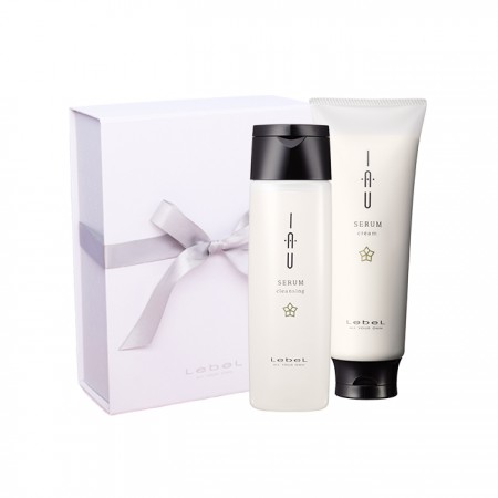 Набор аромашампунь IAU Serum Cleansing200ml +Аромакрем IAU Serum Cream 200 ml для увлажнения и разглаживания волос 
