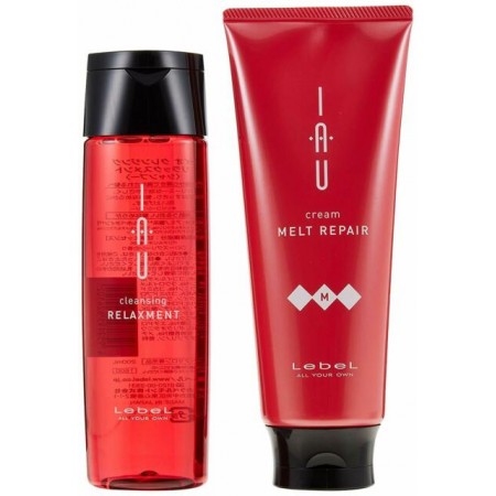 Набор Шампунь IAU Relaxment 200ml+Аромакрем  IAU Melt Repair 200ml От сухой перхоти и себореи,увлажняющий  